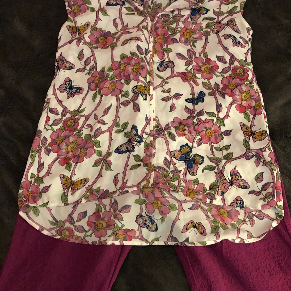 Pink top and pants ensemble